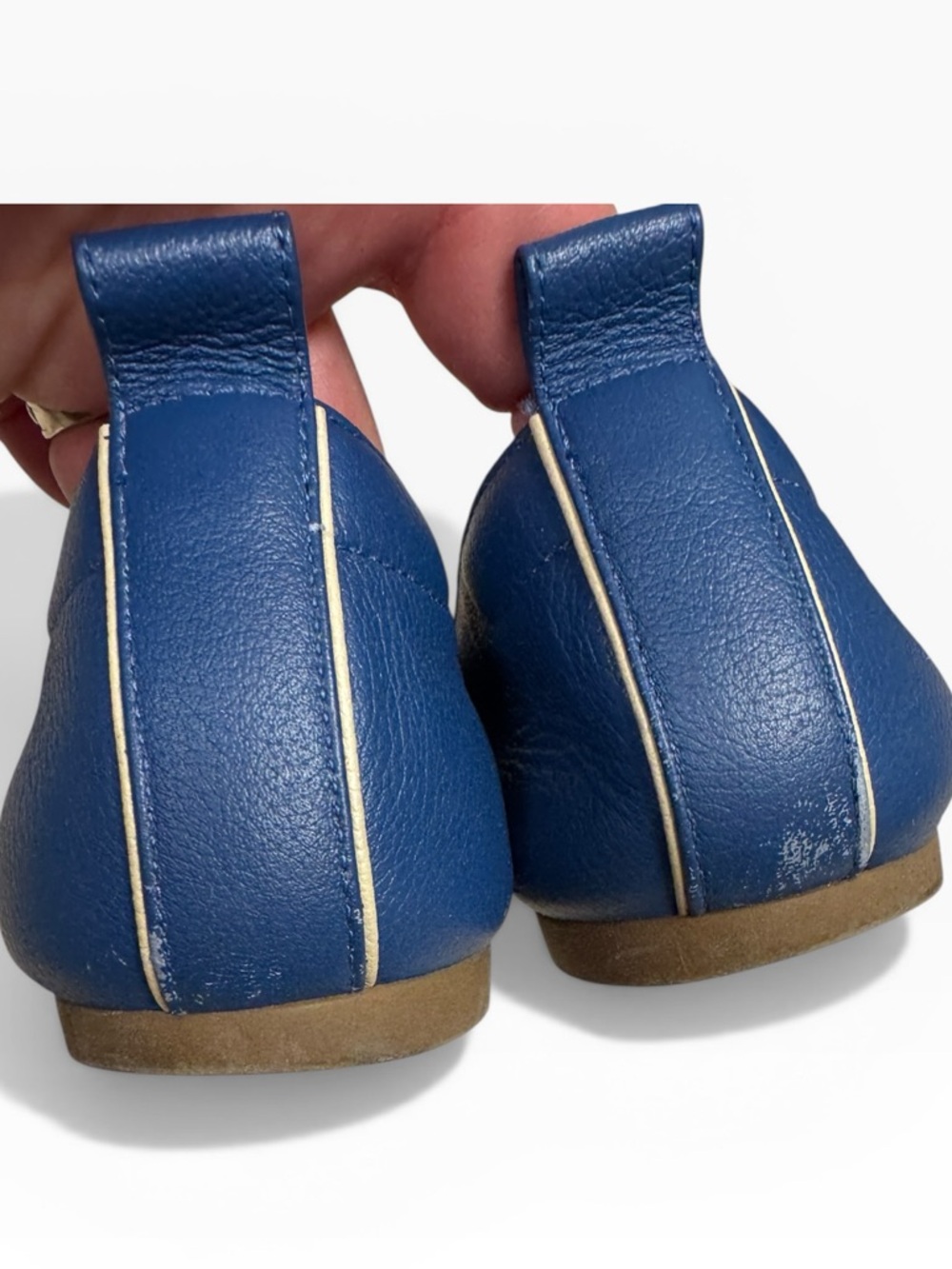 Everlane Blue Leather Ballet Flats - Picture 6 of 11
